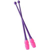 Булавы PASTORELLI сборные двухцветные модель с фиолетовым основанием MASHA