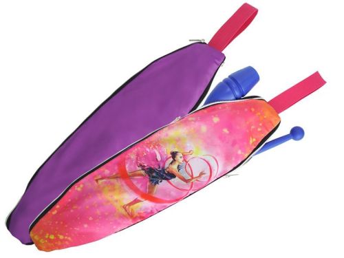 Чехол для гимнастических булав "Гимнастка с лентой"