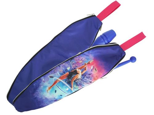 Чехол для гимнастических булав "Гимнастка с перьями"