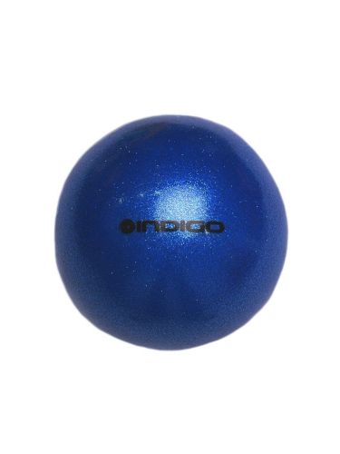 Мяч для художественной гимнастики "INDIGO " Металлик с блестками 15см