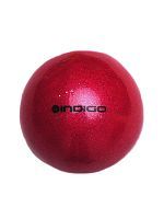 Мяч для художественной гимнастики "INDIGO " Металлик с блестками 15см