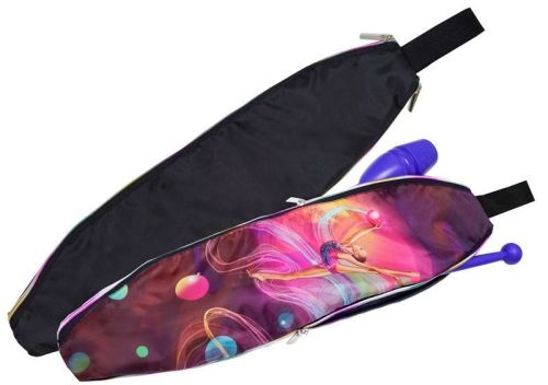 Чехол для гимнастических булав "Гимнастка с мячами"