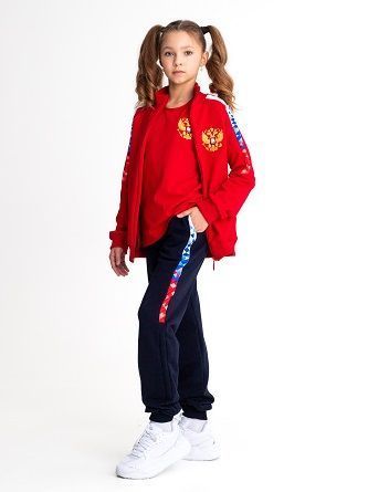 Спортивный костюм со вставками и вышивкой "Герб" из коллекции Россия фото 3