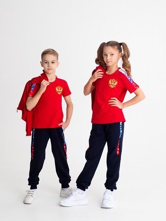 Спортивный костюм со вставками и вышивкой "Герб" из коллекции Россия фото 5